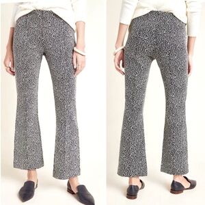 Anthropologie The Essential Crop Flare Pants Tailored Trousers Size Small